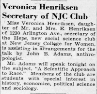 1944-02-28 Veronica Henriksen Secretary of NJC Club - Courier-News.jpg